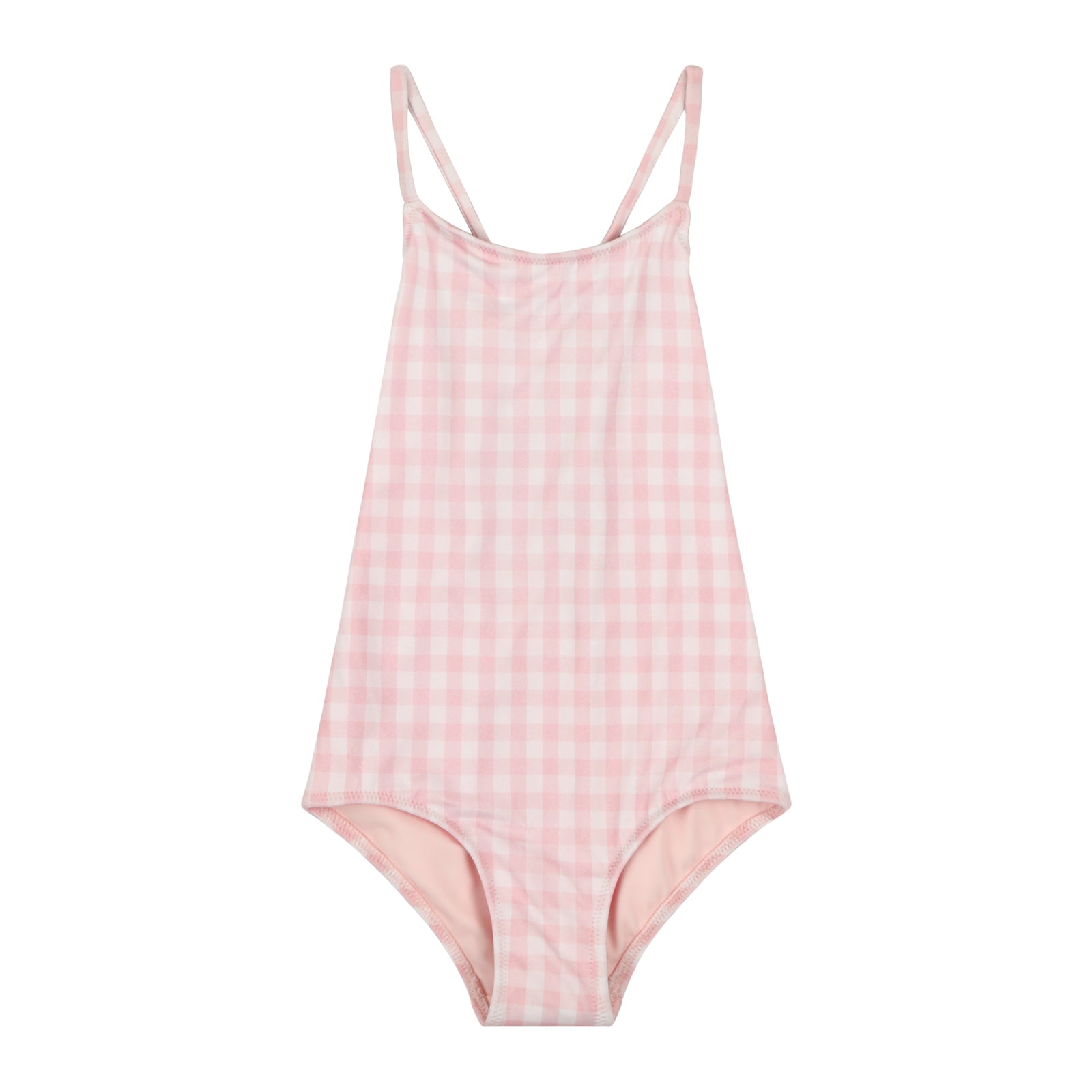 Kids blue gingham one piece