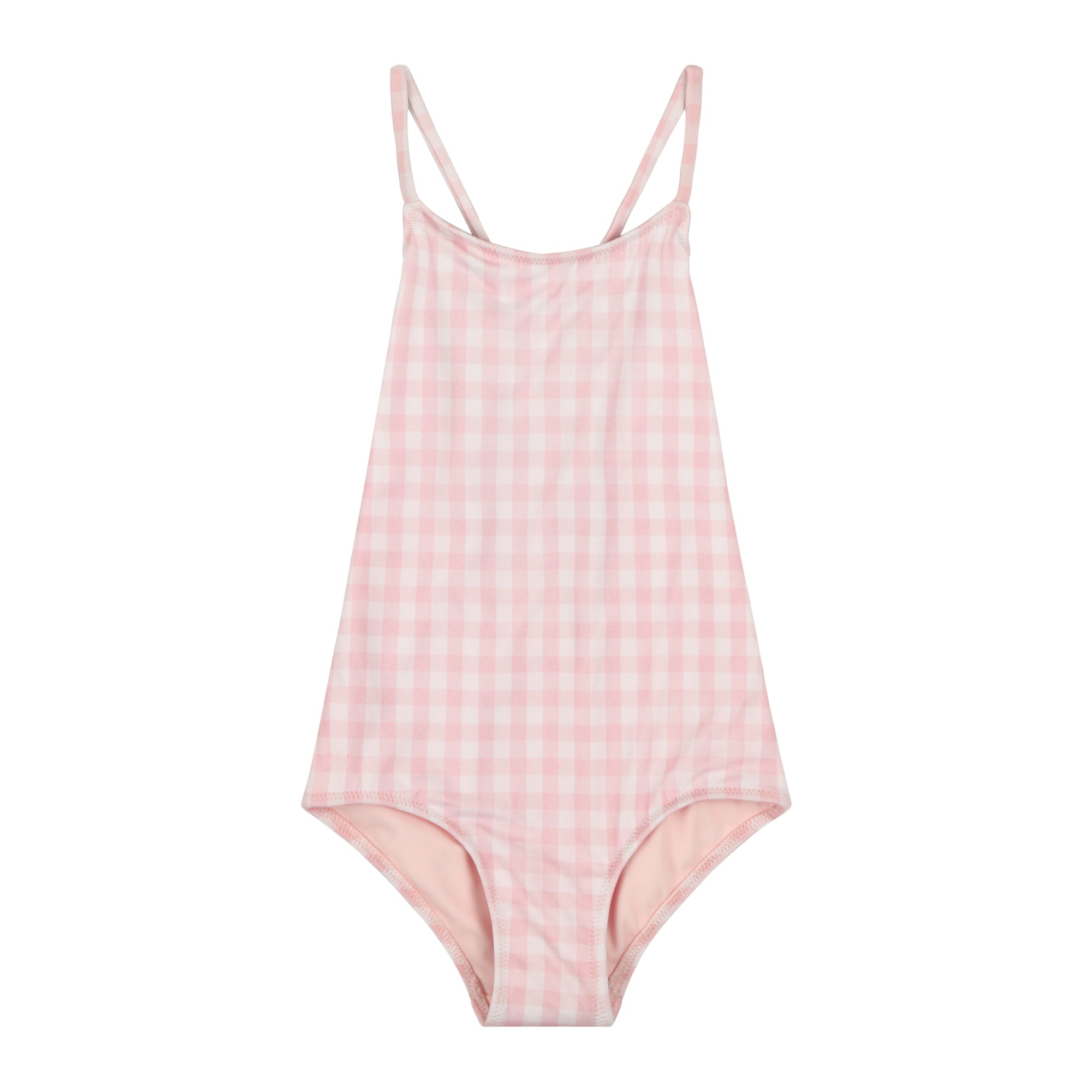 Kids blue gingham one piece