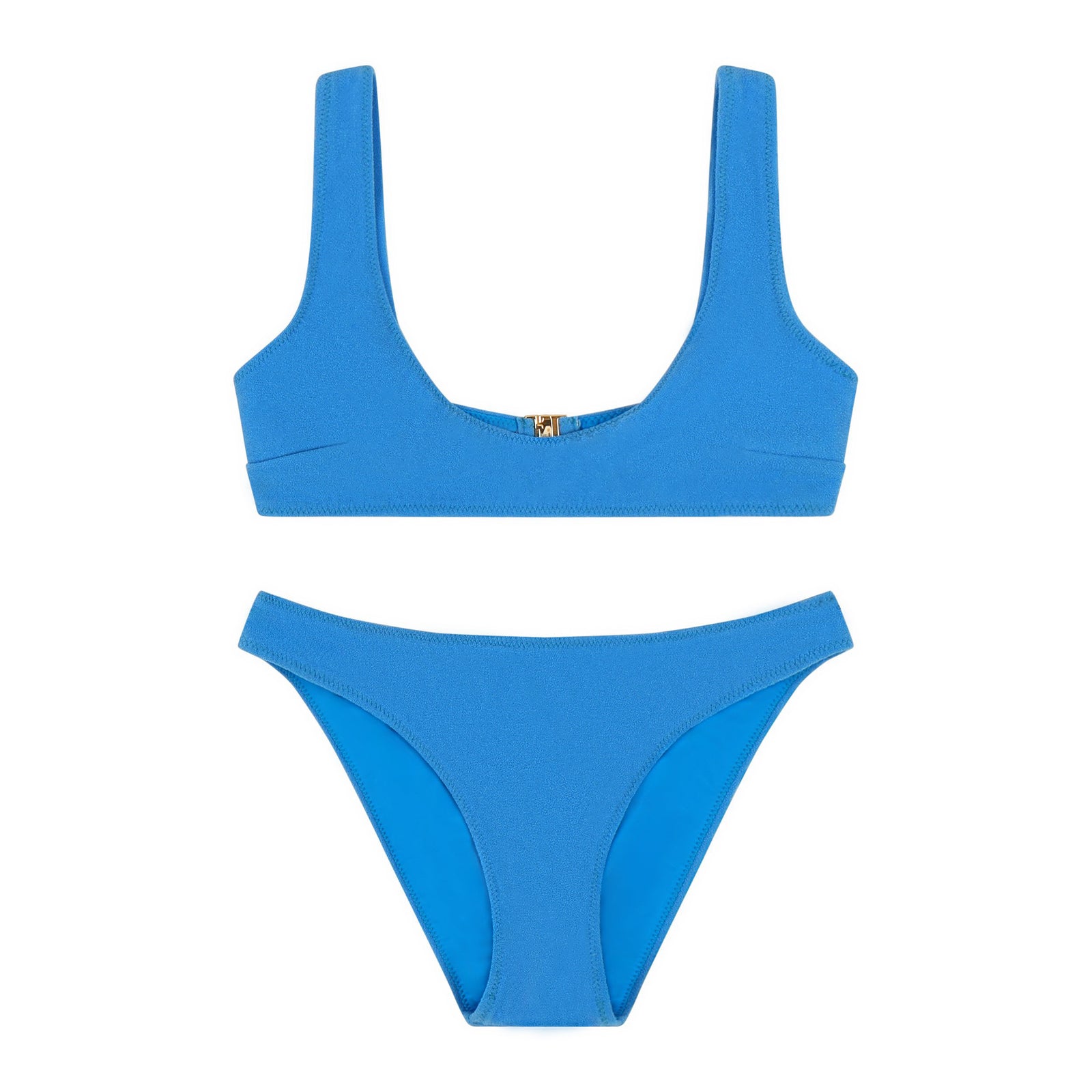 Capri Textured Scoop Bikini Set Sustainable
