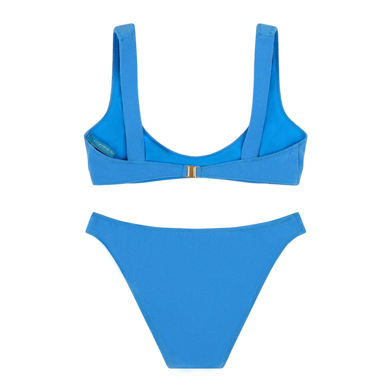 Capri Textured Scoop Bikini Set Sustainable