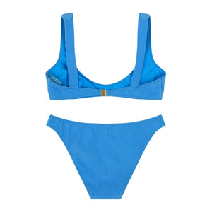 Capri Terry Scoop Top Bikini Set